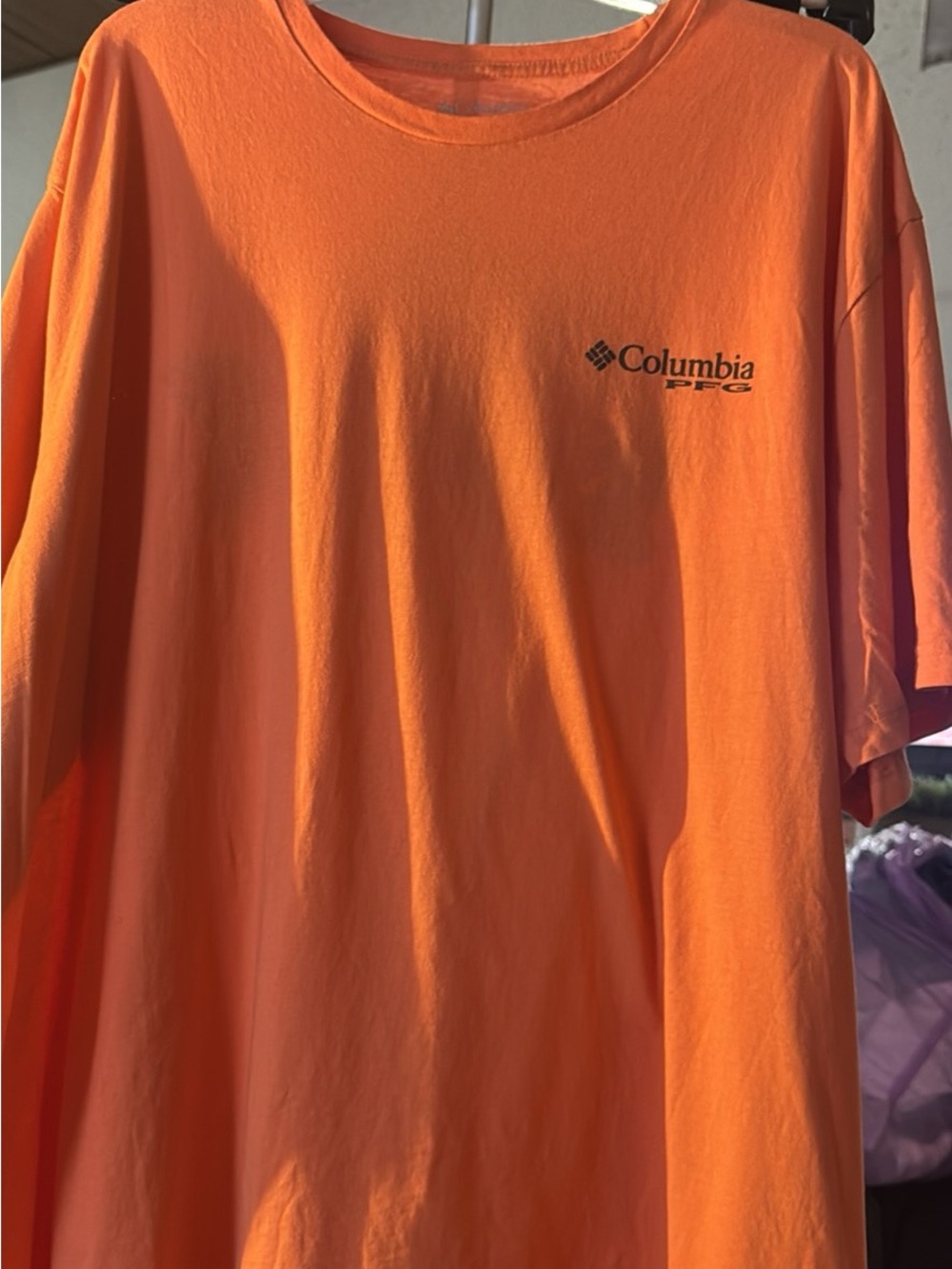 Columbia Orange Short-Sleeve Logo Tee#165